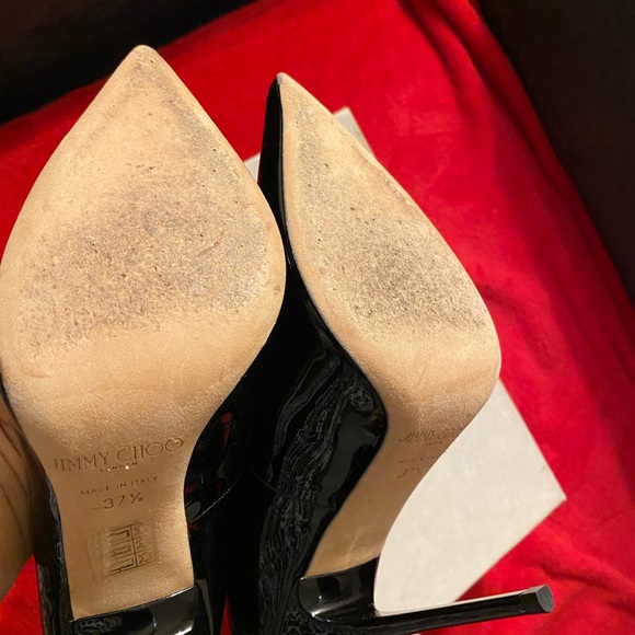 Jimmy Choo Black Patent Anouk Heel - Picture 5 of 8